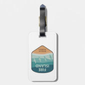 Étiquette À Bagage Fire Island National Seashore New York Seaguls (Dos Vertical)