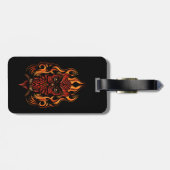 Étiquette À Bagage Fire owl (Dos horizontal)