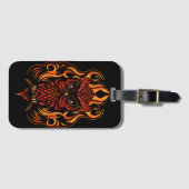 Étiquette À Bagage Fire owl (Devant Horizontal)
