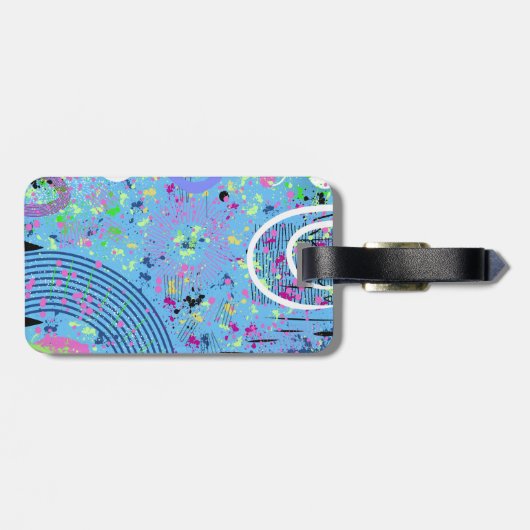 Étiquette À Bagage Fireworks Show  (Dos horizontal)