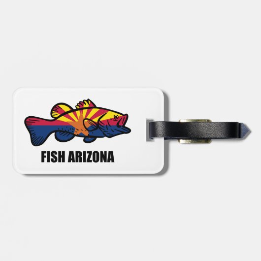 Étiquette À Bagage Fish Arizona (Dos horizontal)