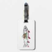 Étiquette À Bagage Fish California Trout (Dos Vertical)