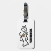 Étiquette À Bagage Fish Illinois Bass (Dos Vertical)