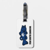 Étiquette À Bagage Fish South Carolina (Dos Vertical)