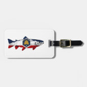 Étiquette À Bagage Fish Utah Trout (Devant horizontal)