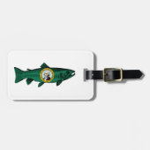 Étiquette À Bagage Fish Washington State Truth (Devant horizontal)