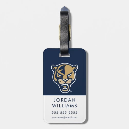 ÉTIQUETTE À BAGAGE FIU (Dos Vertical)