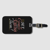 Étiquette À Bagage Fixer des objectifs et écraser leur devis (Devant Horizontal)