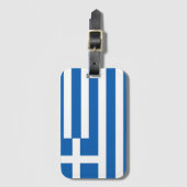 Étiquette À Bagage Flag de Greece (Devant Vertical)