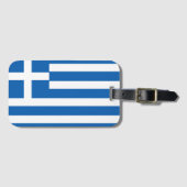 Étiquette À Bagage Flag de Greece (Devant Horizontal)