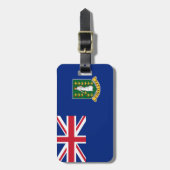 Étiquette À Bagage Flag des îles Vierges britanniques (Devant Vertical)