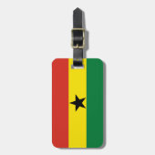 Étiquette À Bagage Flag du Ghana (Devant Vertical)