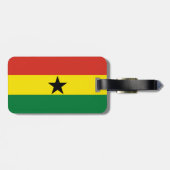 Étiquette À Bagage Flag du Ghana (Dos horizontal)