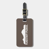 Étiquette À Bagage Flagstaff Arizona S'il vous plaît (Devant Vertical)