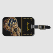 Étiquette À Bagage Flair de guitare acoustique rustique Cowboy (Devant Horizontal)