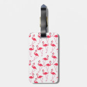 Étiquette À Bagage Flamant rose (Dos Vertical)