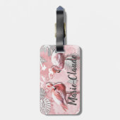 Étiquette À Bagage Flamant rose / Flamingo (Dos Vertical)