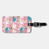 Étiquette À Bagage Flamant rose rose (Devant horizontal)