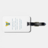 Étiquette À Bagage Flamants roses roses étiquettes bagages (Dos horizontal)