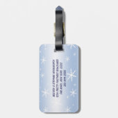 Étiquette À Bagage Flambeaux d'hiver (Dos Vertical)