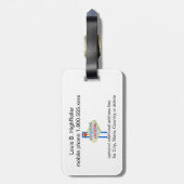 Étiquette À Bagage Flambeur de fentes (Dos Vertical)