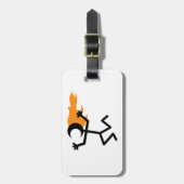 Étiquette À Bagage Flaming head (Devant Vertical)