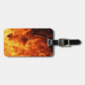 Étiquette À Bagage Flamme orange (Devant horizontal)