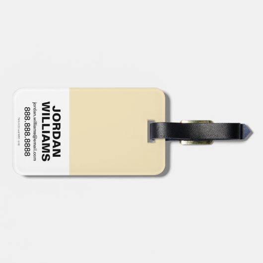 Étiquette À Bagage Flash Chibi | Trop Rapide Pour Les Naps (Dos horizontal)