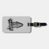 Étiquette À Bagage Flatiron construisant l'étiquette de bagages de (Devant horizontal)