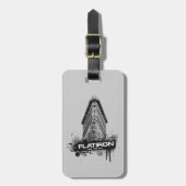 Étiquette À Bagage Flatiron construisant l'étiquette de bagages de (Devant Vertical)