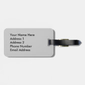 Étiquette À Bagage Flatiron construisant l'étiquette de bagages de (Dos horizontal)