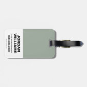 Étiquette À Bagage Flèche | Graphique de lunettes pour filles IT (Dos horizontal)