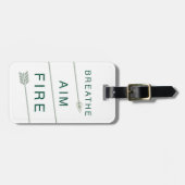 Étiquette À Bagage Flèche | Respirer l'objectif (Devant horizontal)