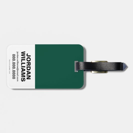 Étiquette À Bagage Flèche | Respirer l'objectif (Dos horizontal)