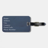 Étiquette À Bagage Flèches compass (Dos horizontal)