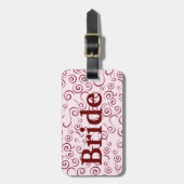 Étiquette À Bagage Flèches roses (Devant Vertical)