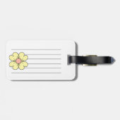 Étiquette À Bagage fleur (Dos horizontal)