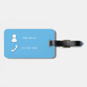 Étiquette À Bagage Fleur (Dos horizontal)