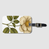 Étiquette À Bagage Fleur Boho Nom Personnalisé (Devant Horizontal)