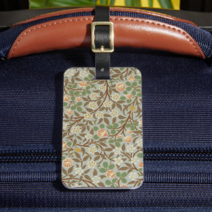 Étiquette À Bagage Fleur botanique de trèfle William Morris