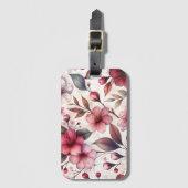 Étiquette À Bagage Fleur de cerisier (Devant Vertical)