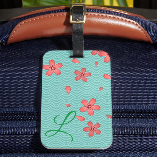 Étiquette À Bagage Fleur de cerisier rose (Insitu Rectoal 2)