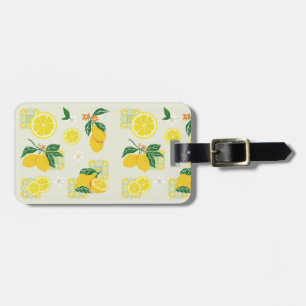 Étiquette À Bagage Fleur de Citron