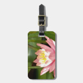 Étiquette À Bagage Fleur de laine d'eau rose de lotus (Devant Vertical)