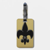 Étiquette À Bagage Fleur De Lis (Dos Vertical)