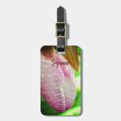 Étiquette À Bagage Fleur de l'orchidée rose pâle Chaussette personnal (Devant Vertical)