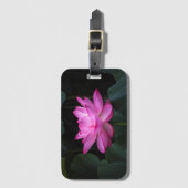 Étiquette À Bagage Fleur de Lotus (Devant Vertical)