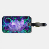 Étiquette À Bagage Fleur de lotus pourpre et sa signification (Dos horizontal)