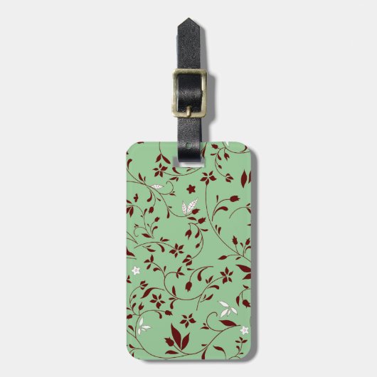 Étiquette À Bagage Fleur de menthe au chocolat (Devant Vertical)
