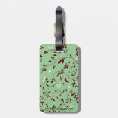 Étiquette À Bagage Fleur de menthe au chocolat (Dos Vertical)